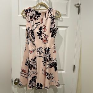 SALE Ivanka Trump, Fit & Flare. Beautiful shades of pinks with burgundy flowers